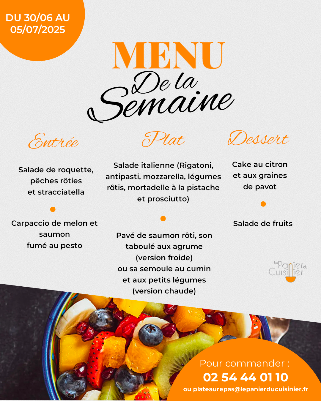 MENU SEMAINE BONNES DIMENSIONS