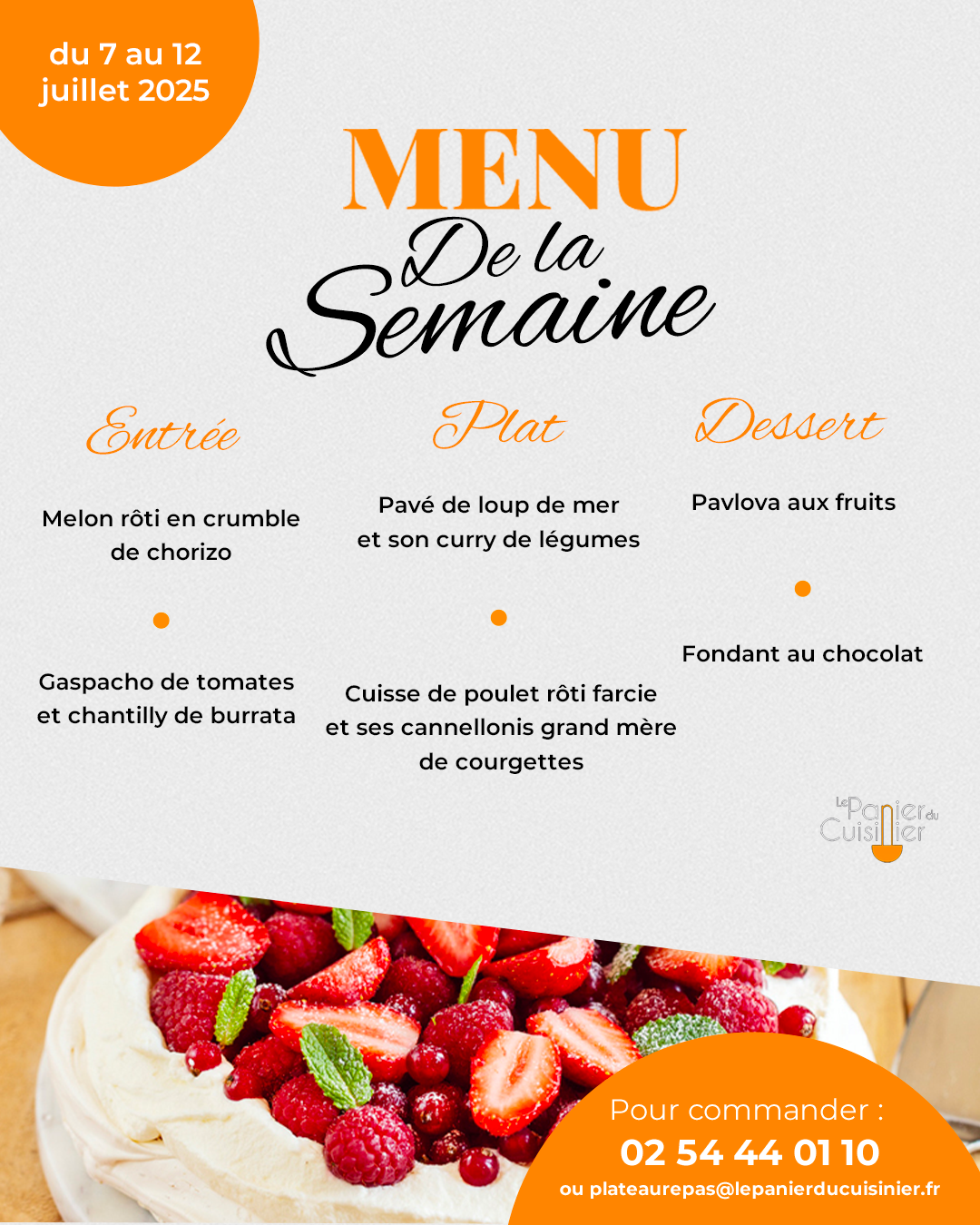 MENU SEMAINE BONNES DIMENSIONS